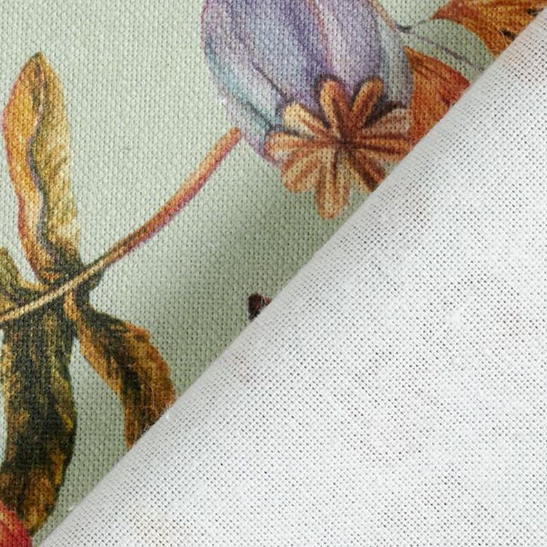 Tissu de décoration Semi-panama plantes séchées recyclé – menthe, image number 4