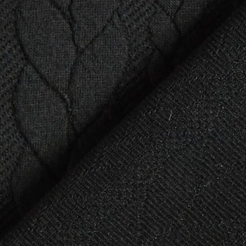 Jersey jacquard Cloqué Torsades – noir,  image number 4