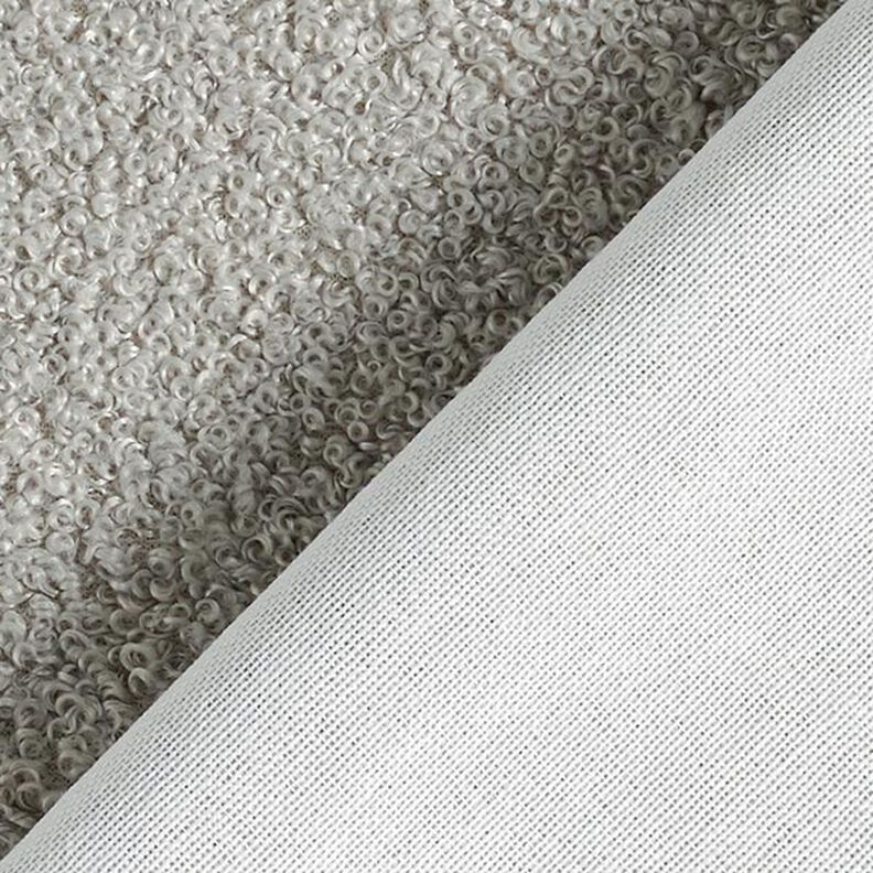 Tissu de revêtement bouclé – gris clair,  image number 3
