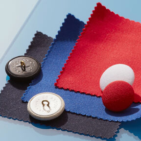 Bouton recouvert, Tissu croisé coton stretch – chili, 