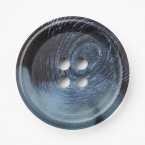 Bouton 4 trous rond [Ø 25 mm] – bleu jean, 