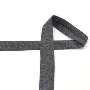 Biais Jersey coton Chiné [20 mm] – anthracite, 