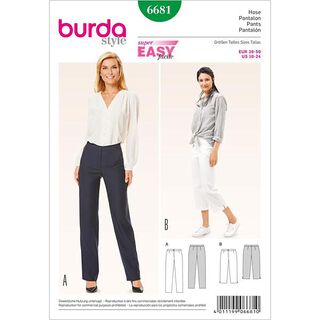 Pantalon, Burda 6681, 