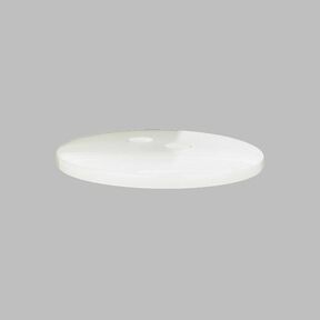 Bouton plastic Nacre basique - blanc, 