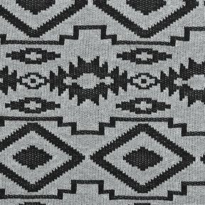 Tissu maille à motif ikat – gris/noir, 