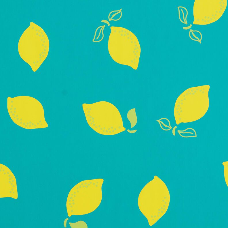 Tissu pour veste de pluie Citrons – menthe poivrée/jaune citron,  image number 1