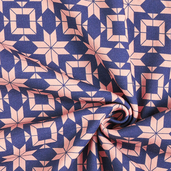 Soft sweat Motif norvégien – indigo/saumon, image number 3