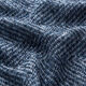 Tissu pour manteau en laine mélangée Zigzag – bleu marine,  thumbnail number 2