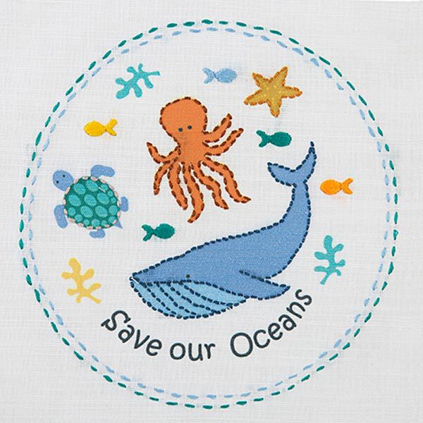 Kit broderie pour débutants Save our Oceans,  image number 2