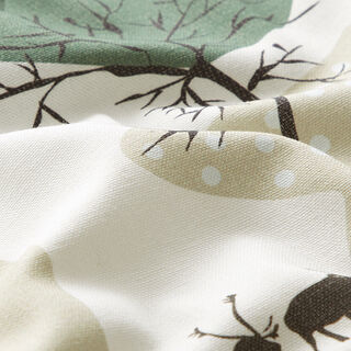 ARVIDSSONS TEXTIL – Tissu de décoration Semi-panama Norrland – blanc/vert, 