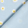 Jersey gaufré marguerites – bleu argenté,  thumbnail number 4