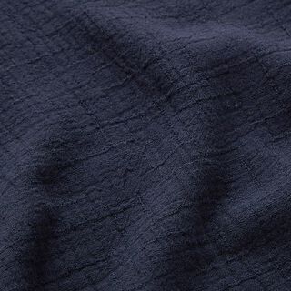 Bambou Tissu double gaze de coton Structure – bleu marine, 