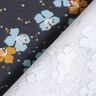 Jersey coton Jolies petites fleurs – bleu noir,  thumbnail number 4