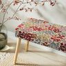 Tissu de décoration Gobelin Splendeur des fleurs – beige clair/rouge,  thumbnail number 6