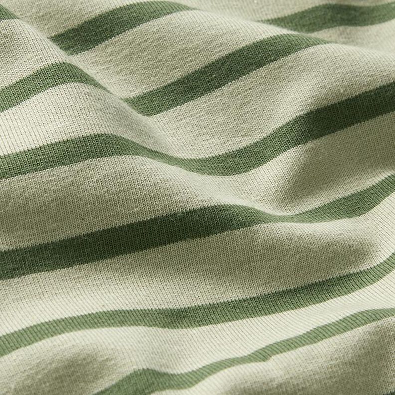 Jersey de coton Rayures fines et larges – roseau/pin,  image number 2