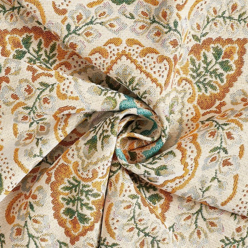 panneau décoratif Gobelin grand mandala – moutarde/beige clair,  image number 3