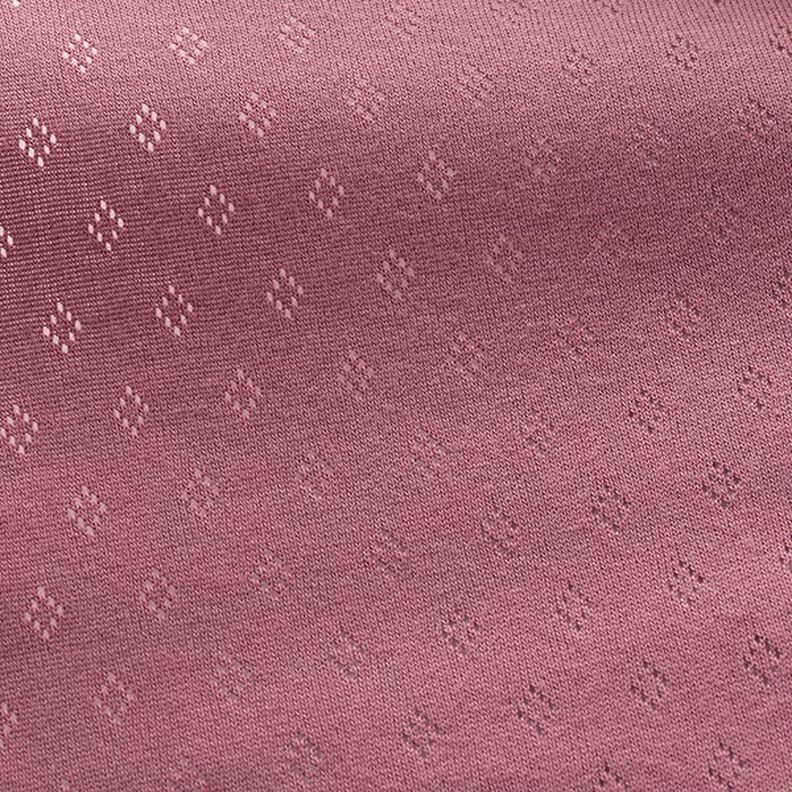Jersey finement tricoté à motif ajouré – violet pastel,  image number 1