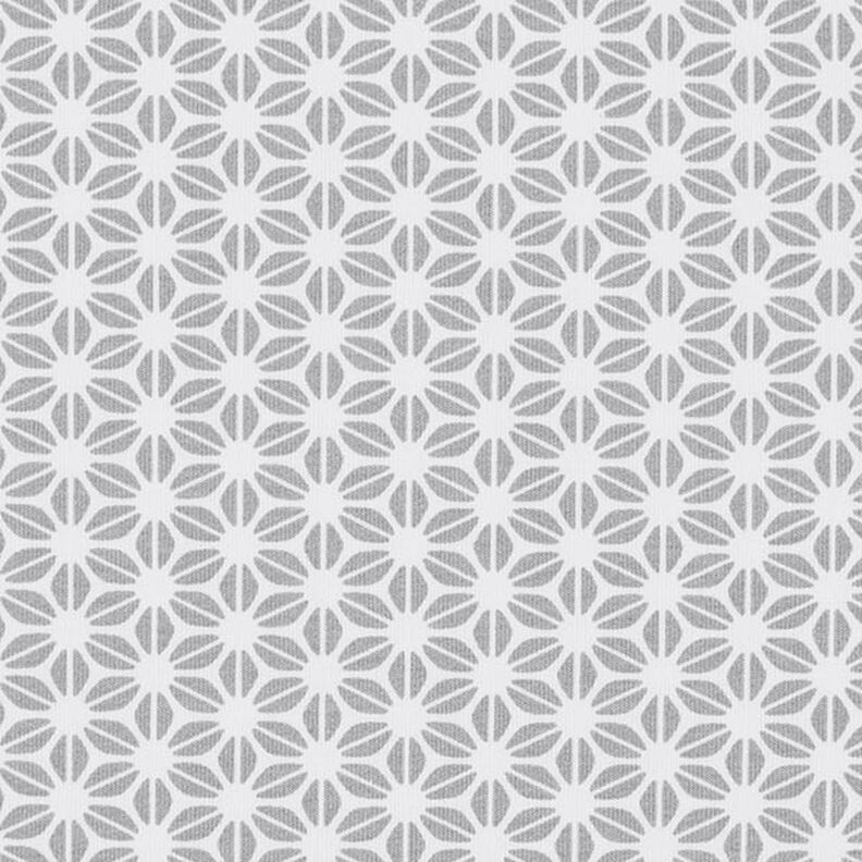 Jersey coton Motif floral abstrait – écru/gris,  image number 1