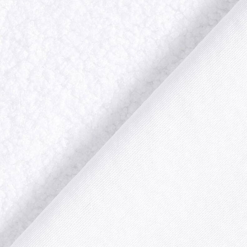 Tissu de revêtement Aspect peau de mouton – blanc, image number 3