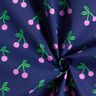 Coton enduit jolies cerises – bleu marine,  thumbnail number 3