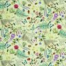 Tissu d’extérieur Canvas Fleurs sauvages & Insectes – vert pastel,  thumbnail number 1