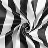 Satin de polyester larges rayures verticales – noir/blanc,  thumbnail number 3