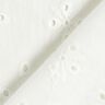Dentelle brodée fleurs et feuilles – blanc,  thumbnail number 4