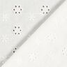 Tissu de coton à broderie Petites fleurs – blanc,  thumbnail number 4