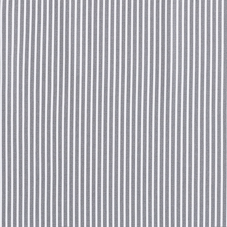 Popeline coton Rayures – gris/blanc,  image number 1