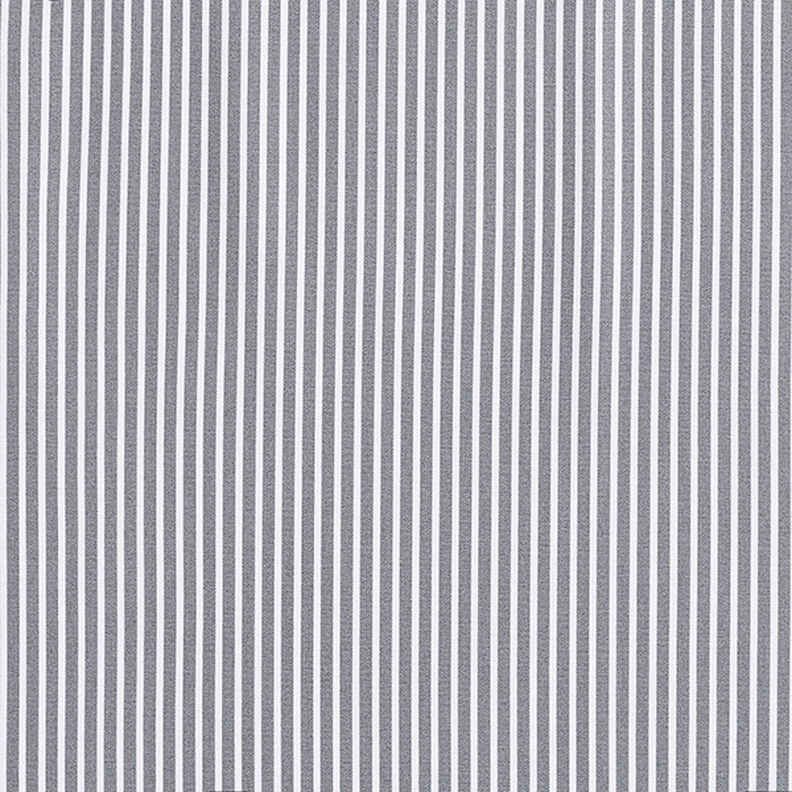 Popeline coton Rayures – gris/blanc,  image number 1