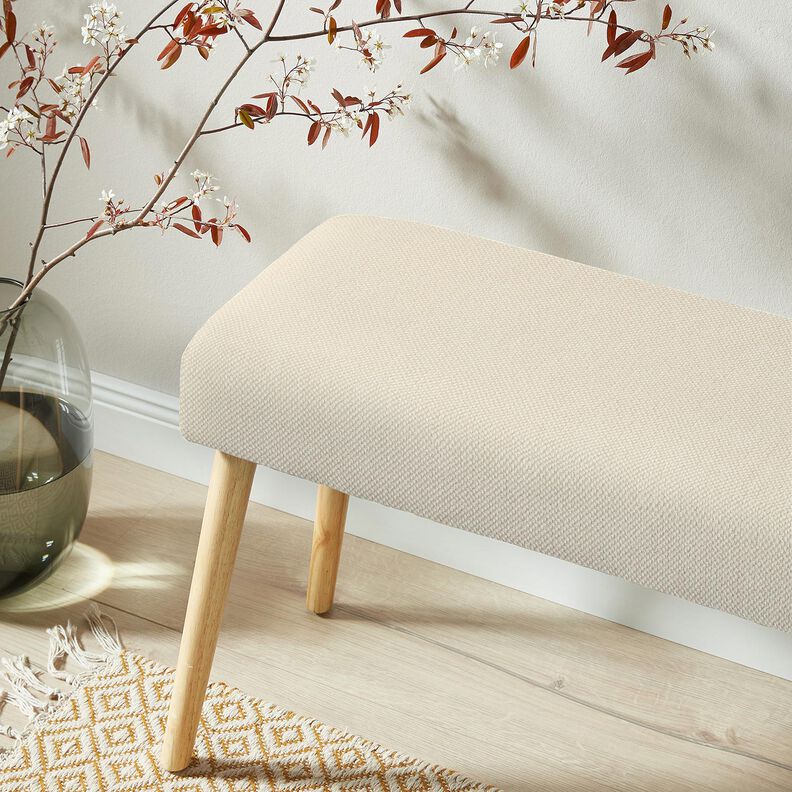 Tissu de revêtement Chiné doux – beige clair, image number 6