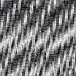 Mélange lin-coton chevron – noir, 