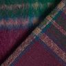 Tissu pour manteau Mélange de laine tissu brossé à carreaux – merlot/sapin bleu,  thumbnail number 4