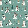 Jersey coton Pingouin, ours polaire et bonhomme de neige – roseau,  thumbnail number 1