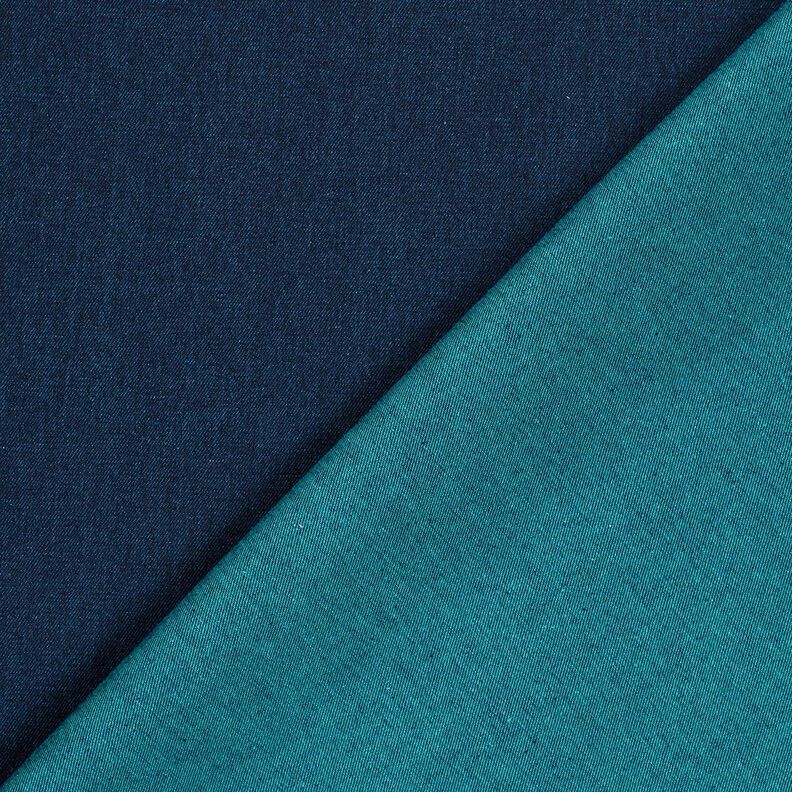 Denim de coton mélangé – bleu océan,  image number 3