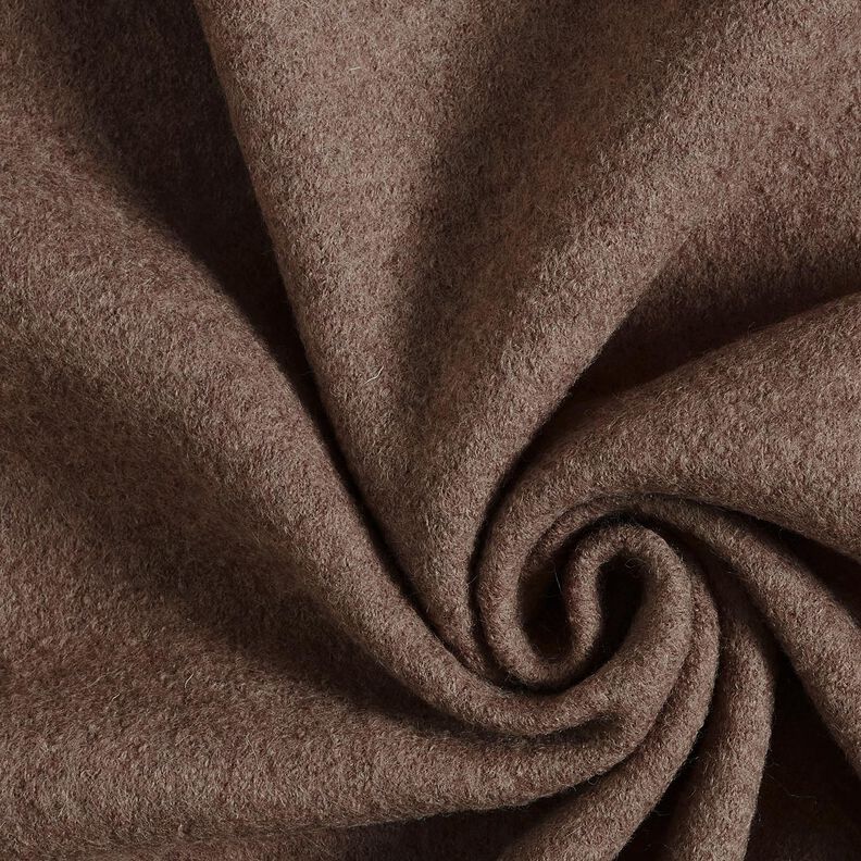 Loden de laine foulé Chiné – marron, image number 1