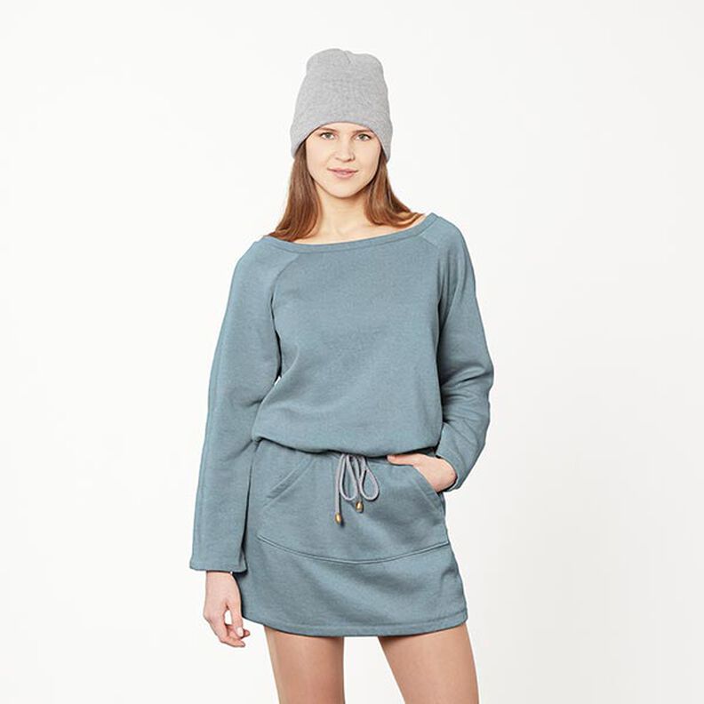 Sweatshirt gratté – bleu pigeon,  image number 7