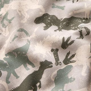 Sweatshirt gratté Dinosaures camouflage Chiné – taupe clair/roseau, 