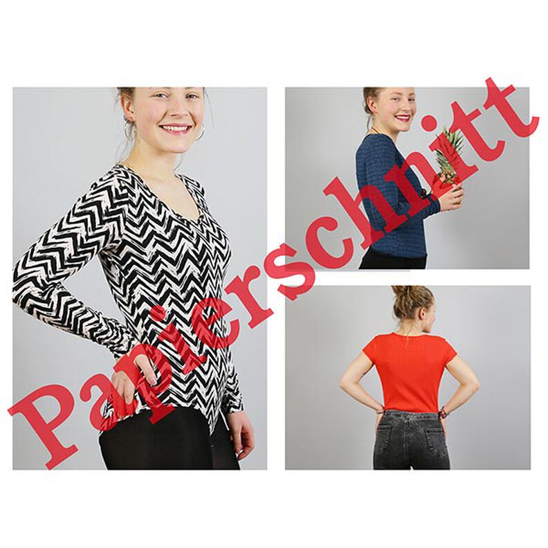 Body pour ado et femme FRAU BECKY, deux longueurs de manches | Patron prêt à découper | XS-XL,  image number 6