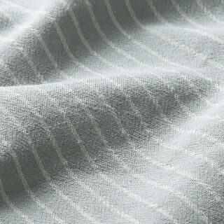 Tissu pour chemisier Coton mélangé larges rayures – gris/écru, 