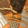 Tissu tricoté pied-de-poule – beige clair/noir,  thumbnail number 6