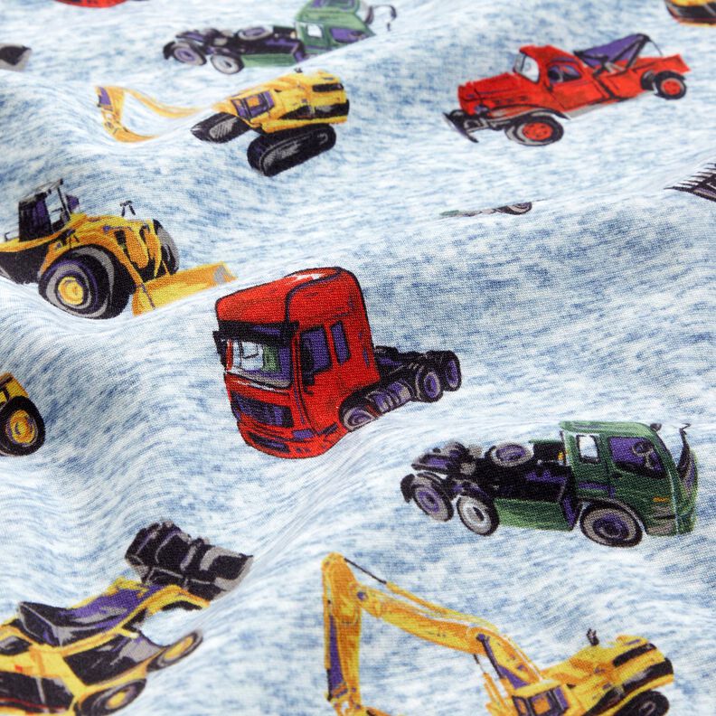 Polaire alpin Camions et excavatrices – bleu jean/gris,  image number 2