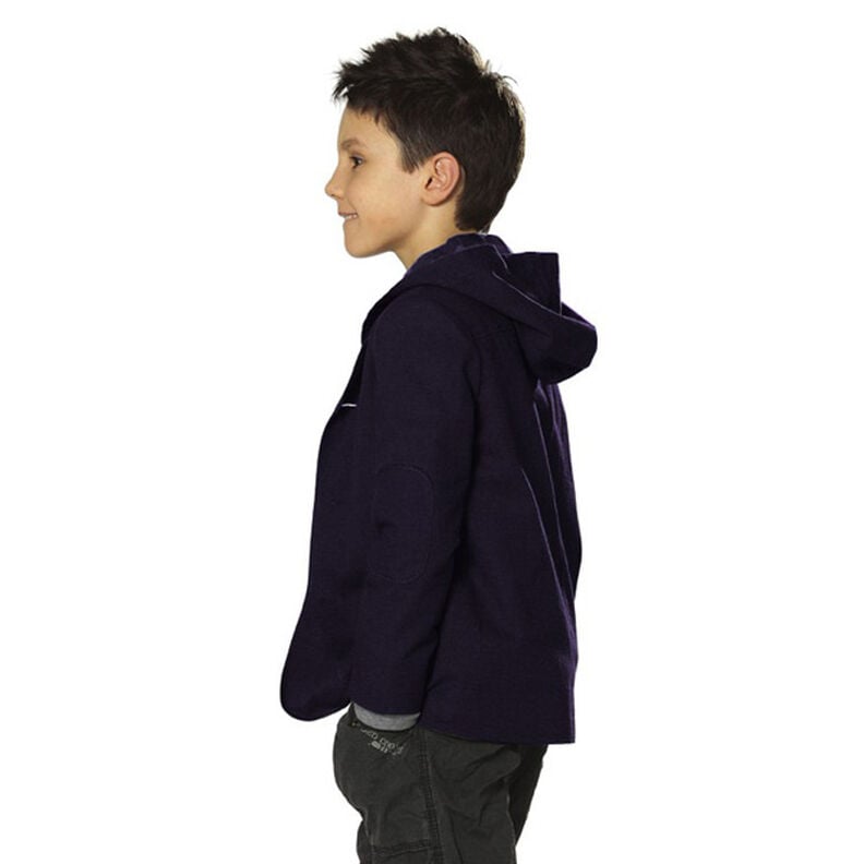 French Terry léger uni – bleu nuit,  image number 10