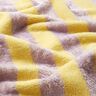 Tissu éponge Bambou Larges rayures – jaune/mauve,  thumbnail number 3