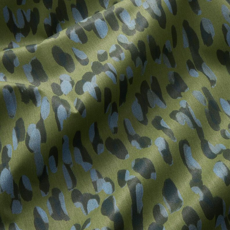 Tissu d’extérieur Canvas Gros pois – pin/bleu,  image number 2