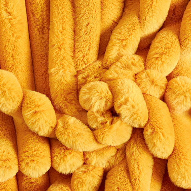 Tissu de revêtement Côtes moelleuses – jaune curry,  image number 1