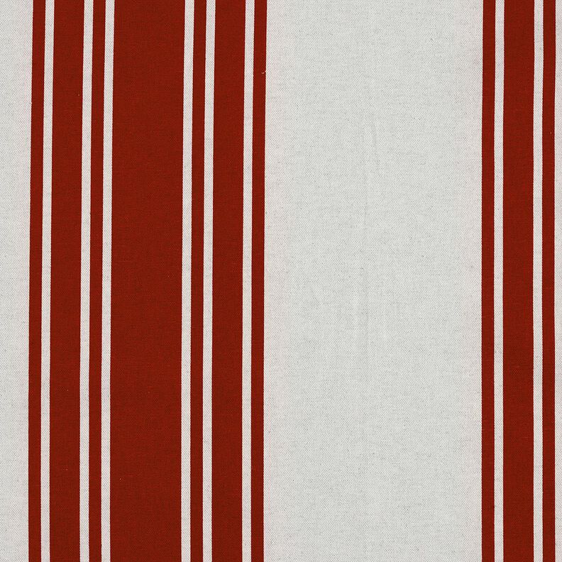 Tissu de décoration Panama Blockstreifen – écru/gris brume, image number 1