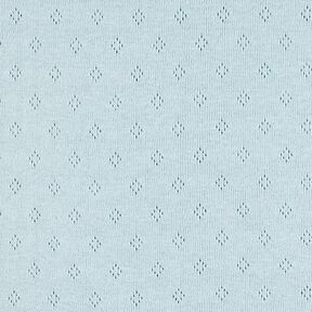 Jersey finement tricoté à motif ajouré – bleu clair, 
