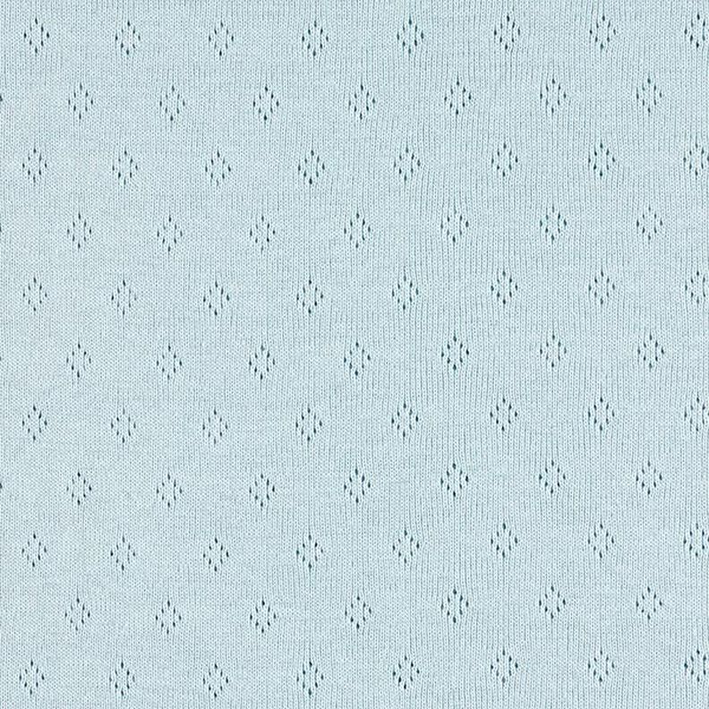 Jersey finement tricoté à motif ajouré – bleu clair,  image number 1