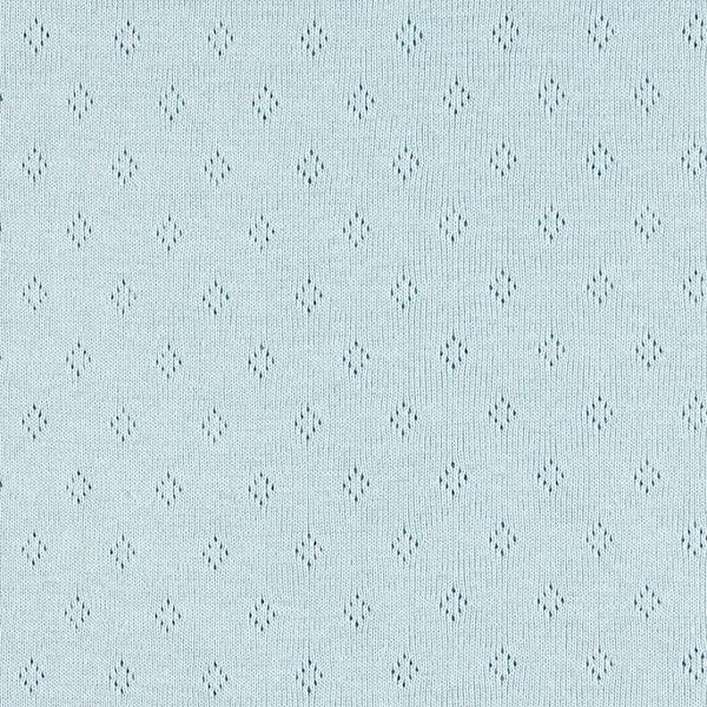 Jersey finement tricoté à motif ajouré – bleu clair, image number 1
